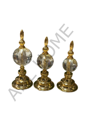 Üçlü Kristal Küre Kesimli Gold