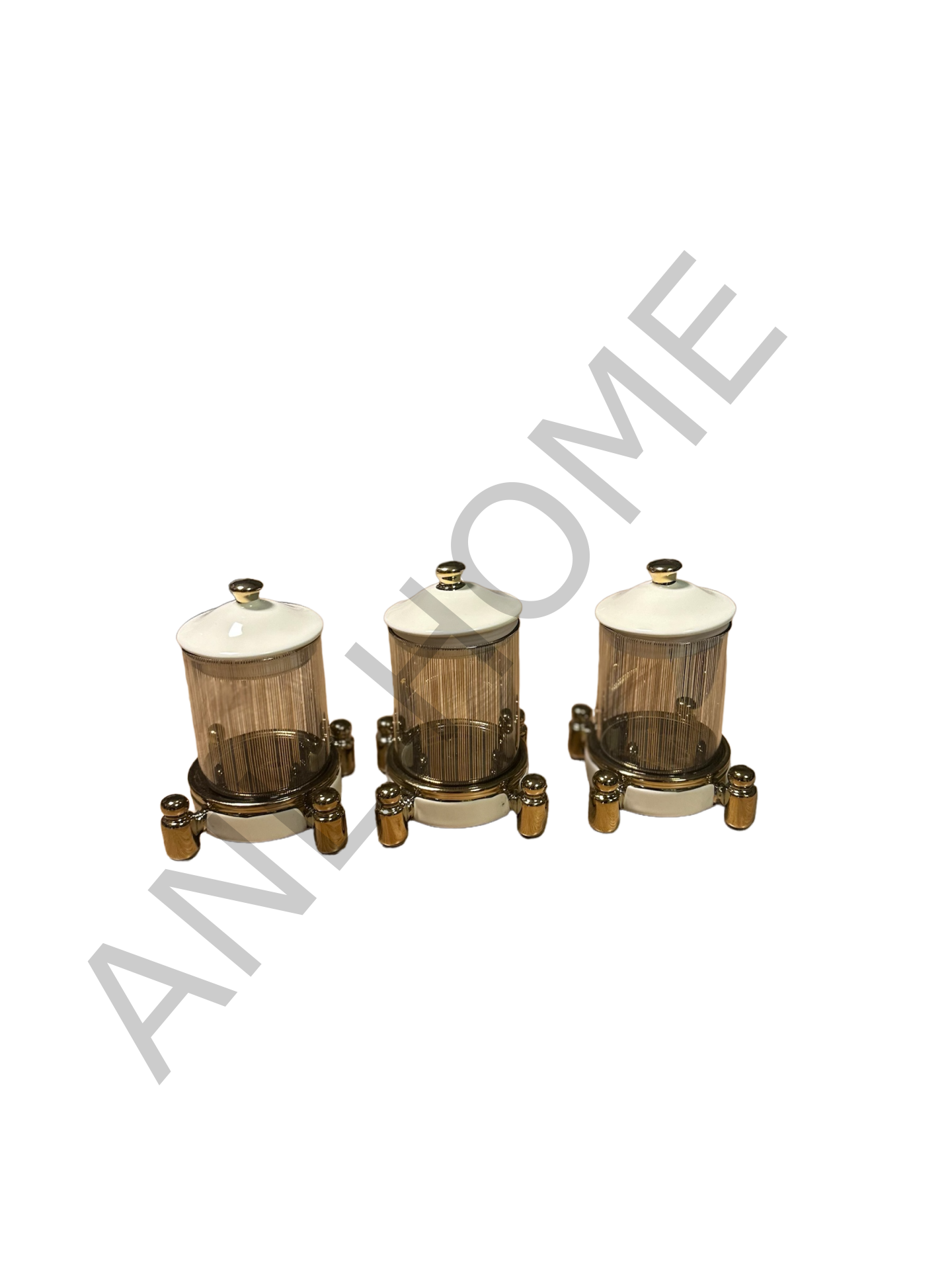 3lü Mini Krem Gold Baharatlık Takımı