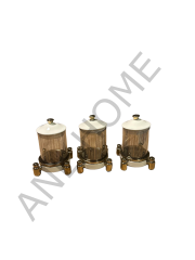 3lü Mini Krem Gold Baharatlık Takımı