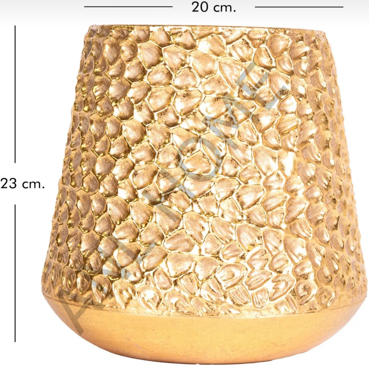 Metal Gold Saksı