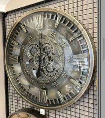 Metal Çarklı Duvar Saati 80cm
