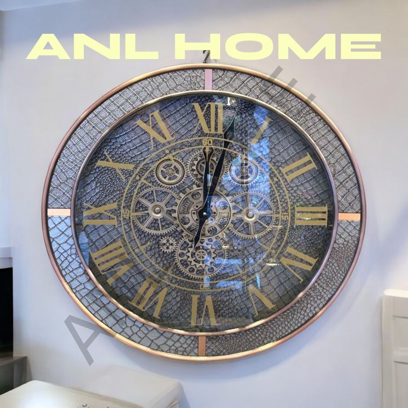 60 cm metal çarklı saat ck-3816