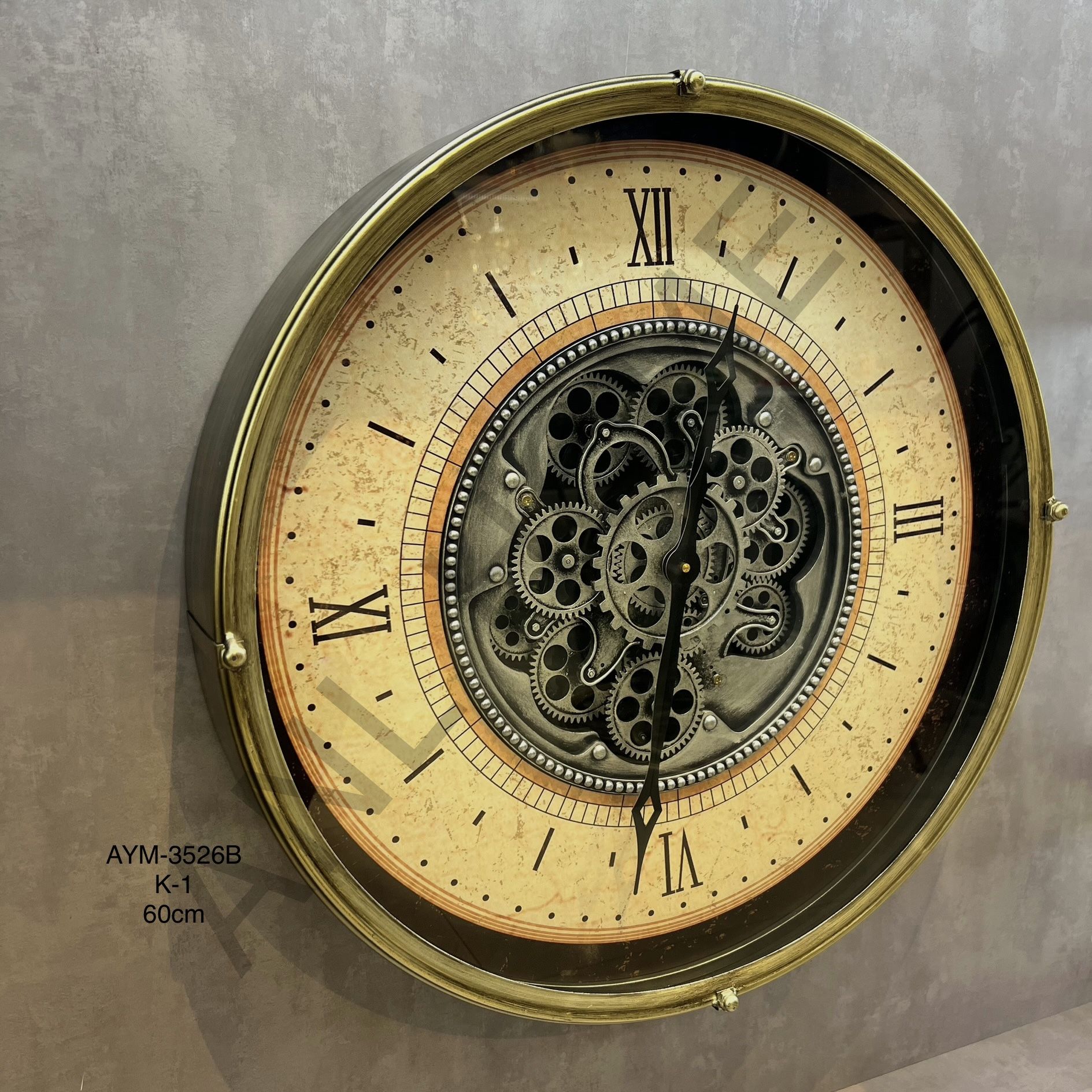60 CM Metal Çarklı Saat ANL3526B