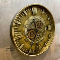 60 CM Metal Çarklı Saat ANL3545