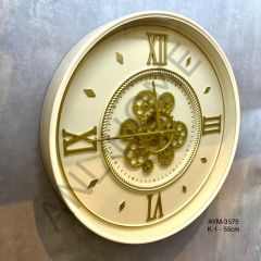 60 CM Metal Çarklı Saat ANL3575