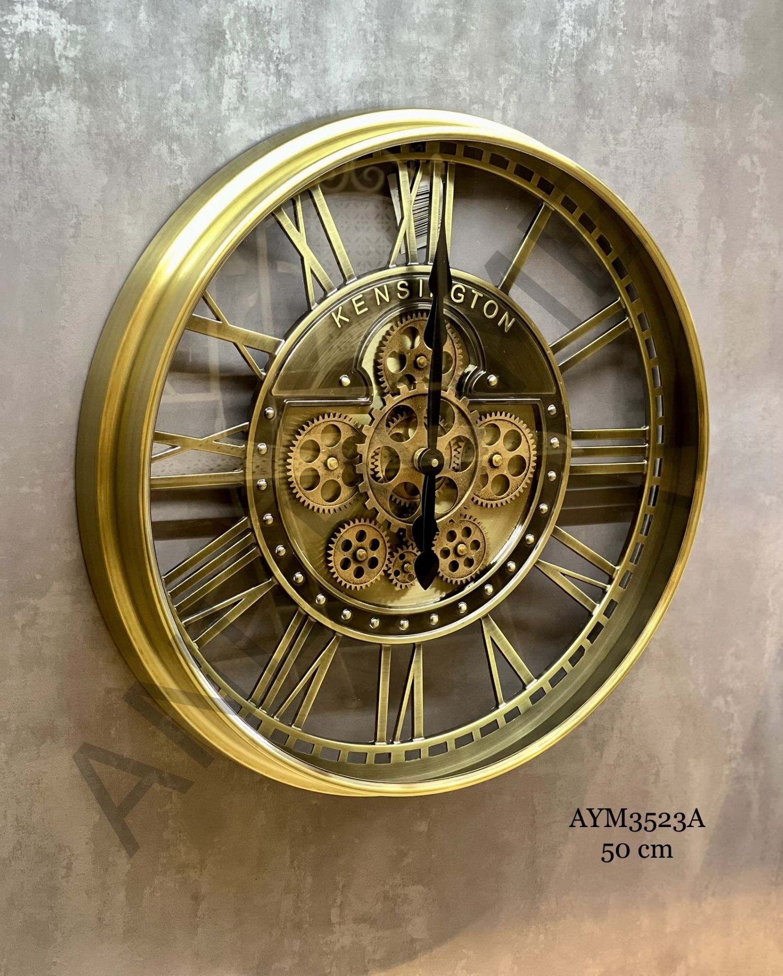 50 CM Metal Çarklı Saat ANL3523a