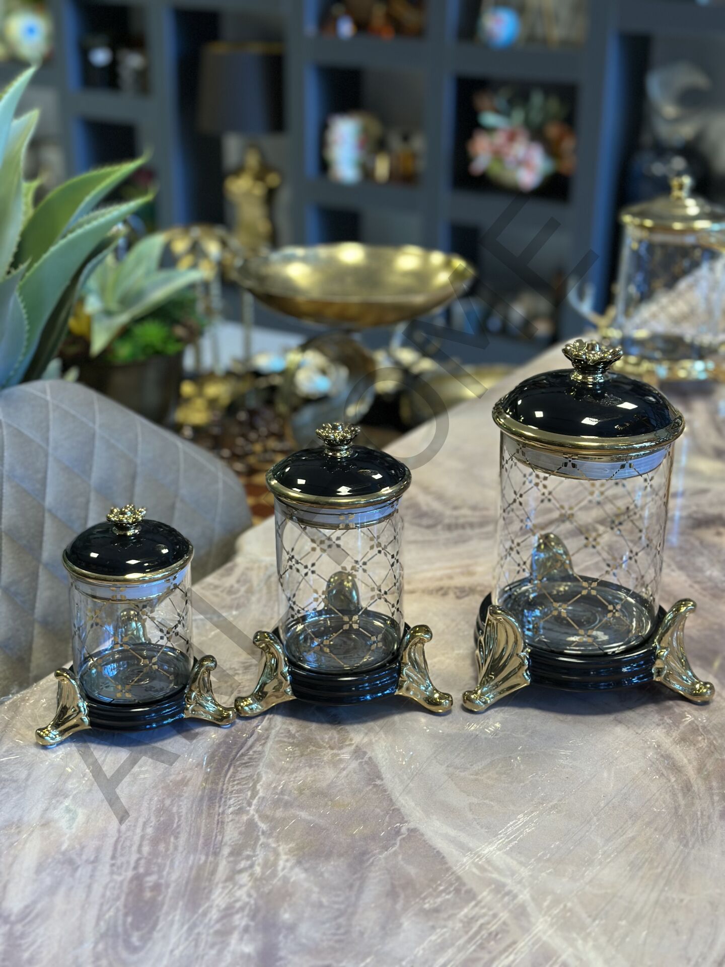 Siyah Gold Baharat Takımı Lüx